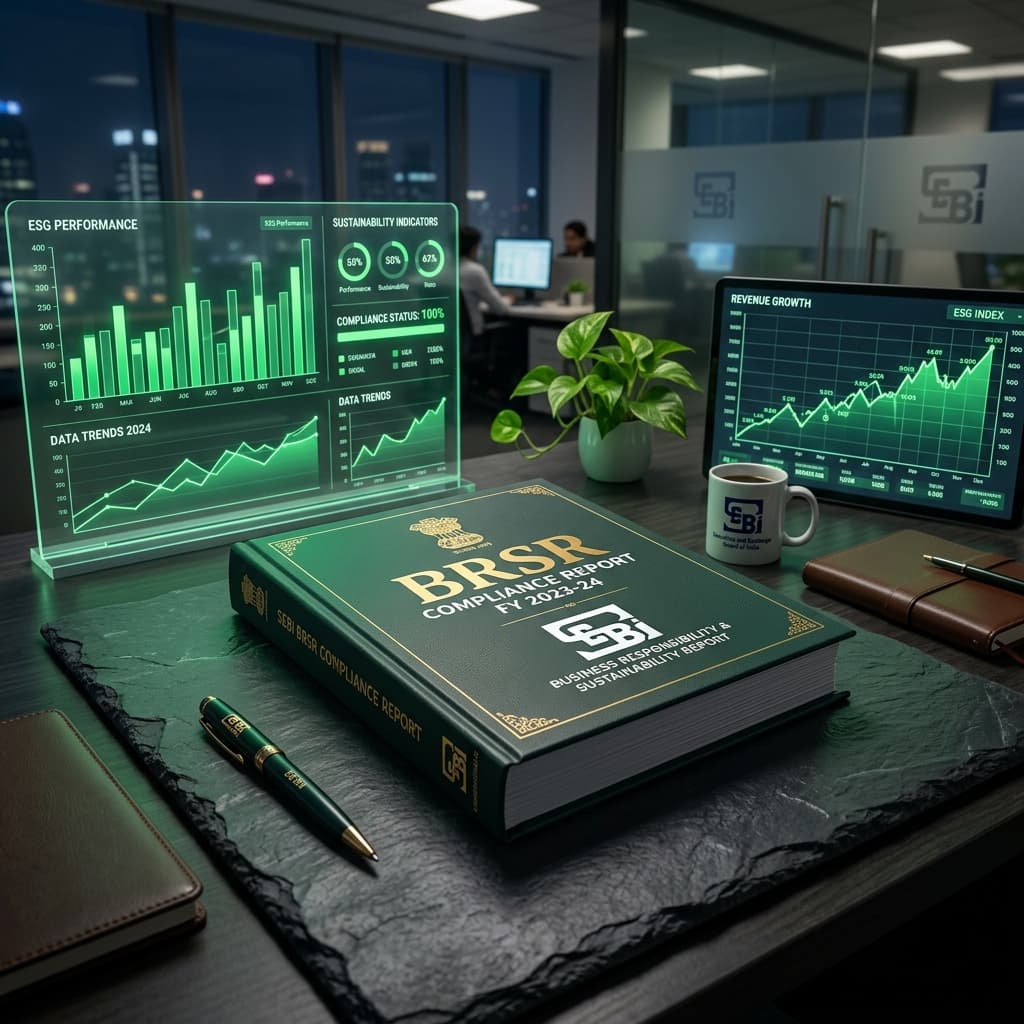 SEBI BRSR Compliance Report and ESG Metrics Dashboard