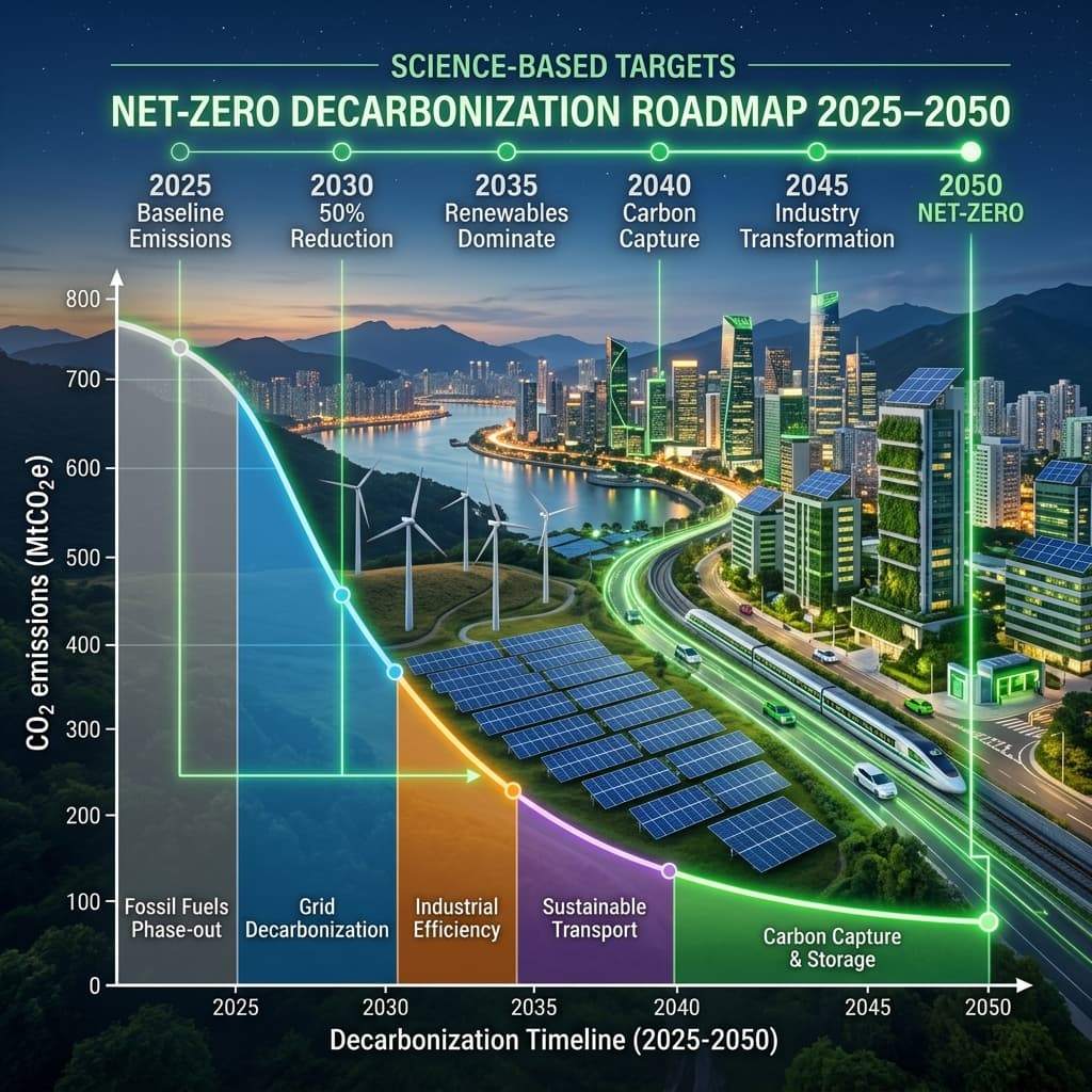 Net Zero carbon strategy roadmap and abatement targets